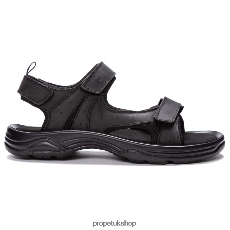 Propet Kona Men's Leather retailer Fisherman Sandals Black Size 8